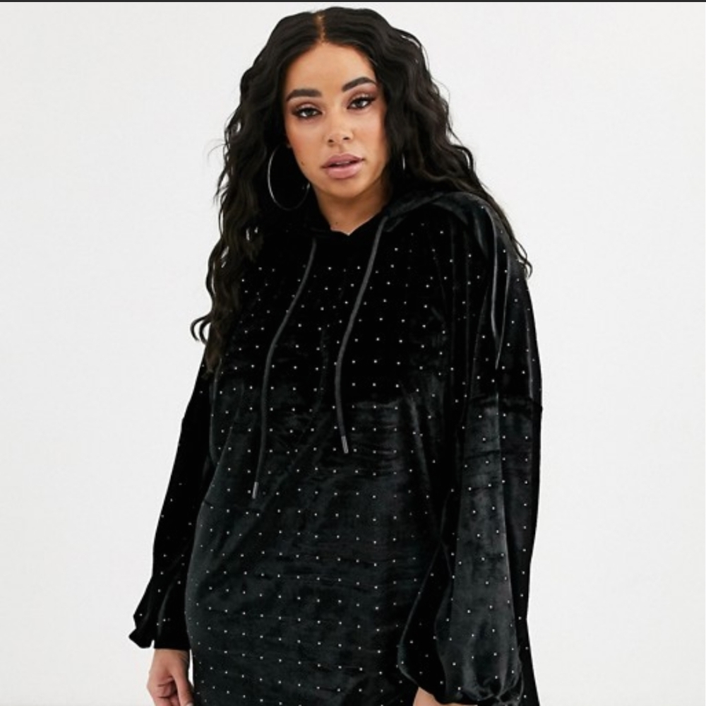 Black hoodie dress